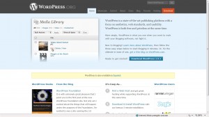 Página principal WordPress.org